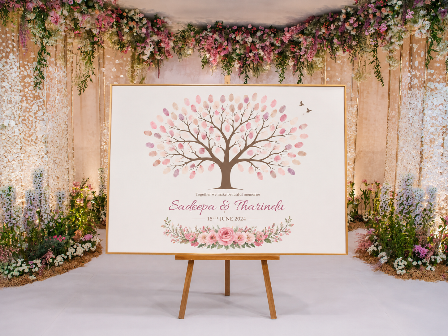 Wedding Thumbprint Guestbook Tree (Personalized & Print Only)