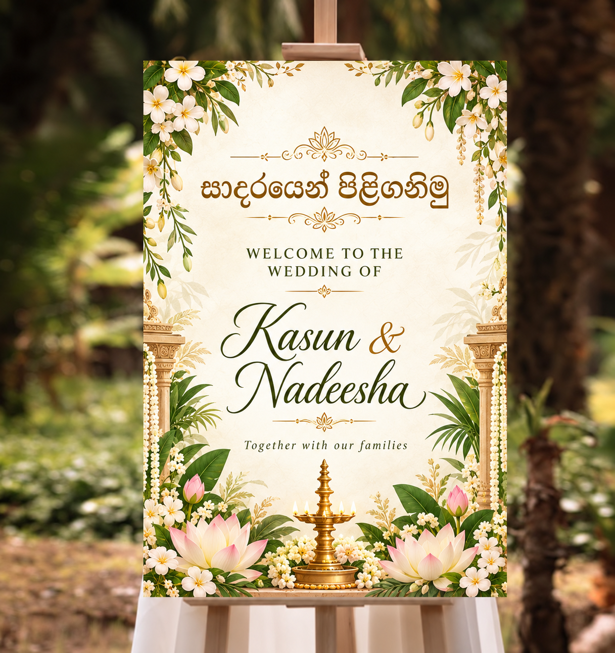 Custom Wedding Welcome Board primary product image